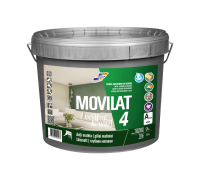 Матовая акриловая, быстросохнущая, легко наносимая водно-дисперсионная краска для внутренних работ MOVILAT 4