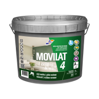 Матовая акриловая водно-дисперсионная краска для внутренних работ MOVILAT 4